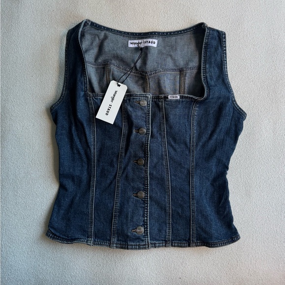 STAUD Tops - NWT Staud x Wrangler Denim Corset